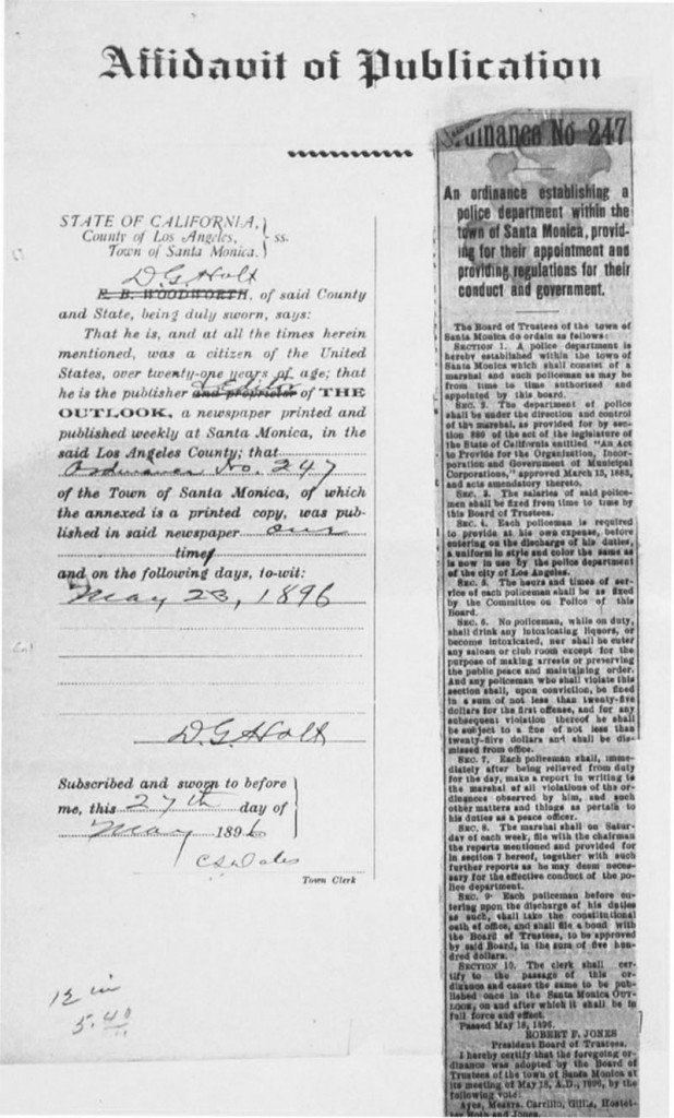 1896 City Order